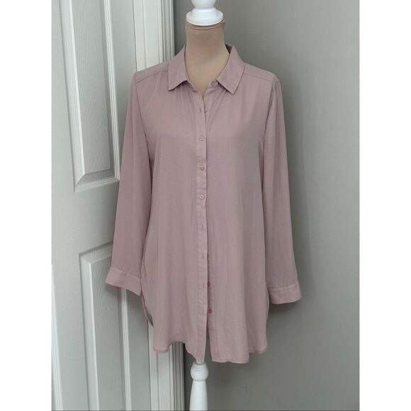 Delicate pink Como Vintage chiffon blouse - Picture 1 of 9